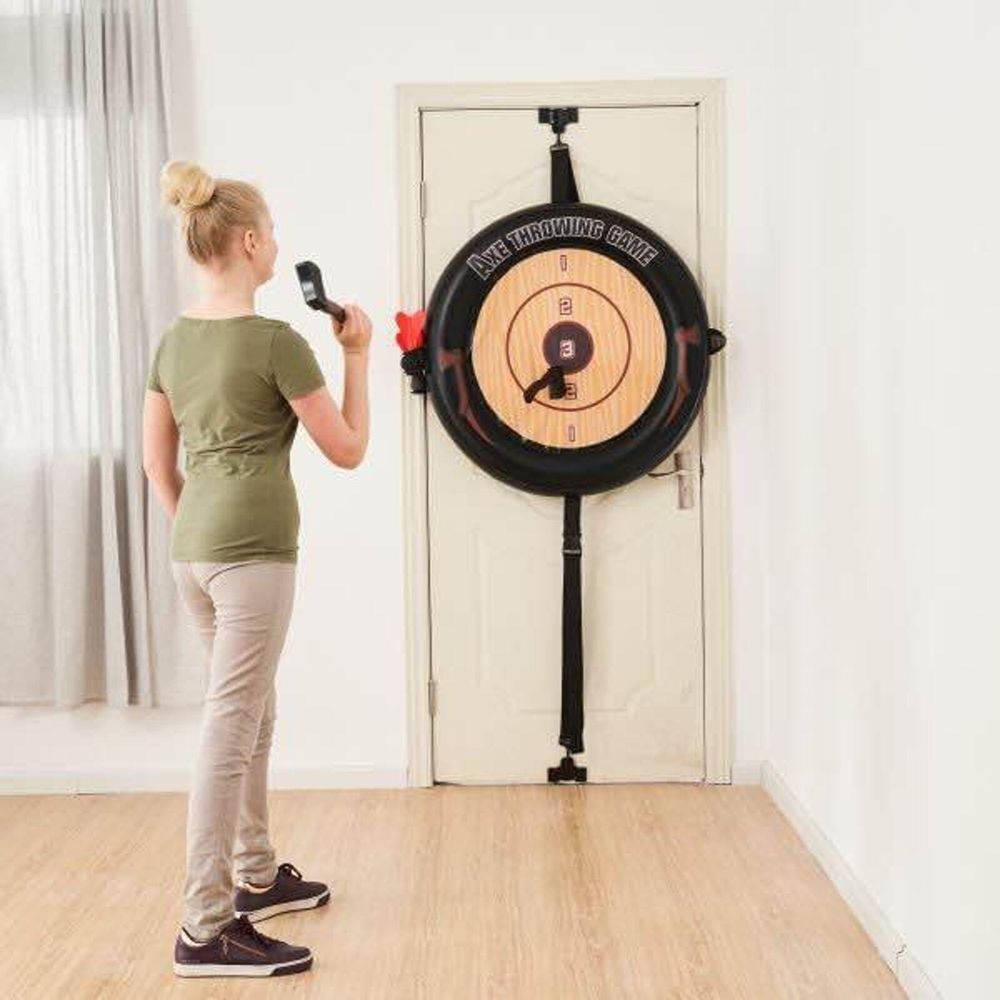 Over the Door 2-in-1 Darts and Axe Throwing Challenge Kids Game Indoor - Picture 5 of 10